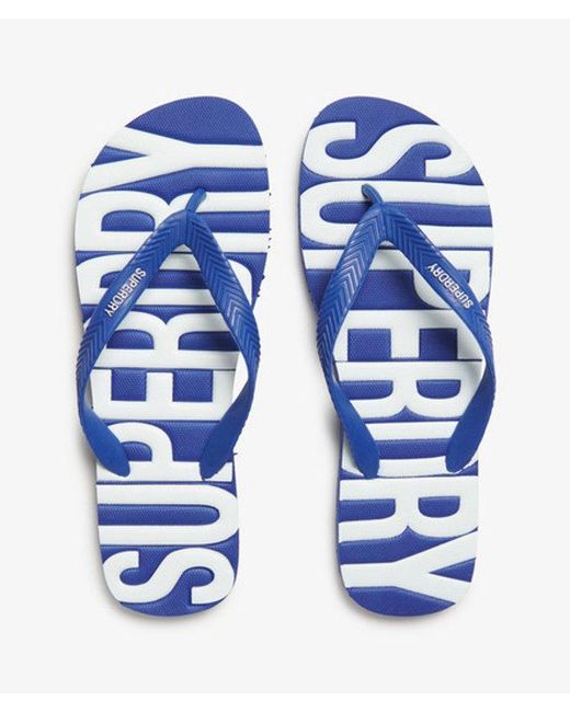 Superdry Blue & Co Vintage Flip Flops for men
