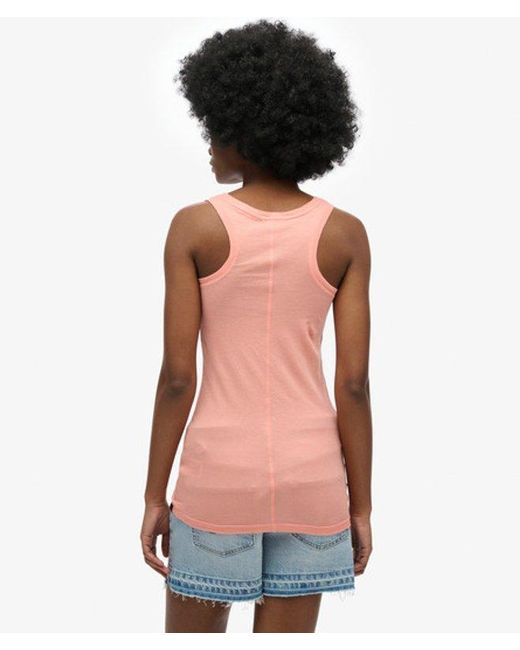 Superdry Blue & Co Studios Lightweight Racer Vest Top