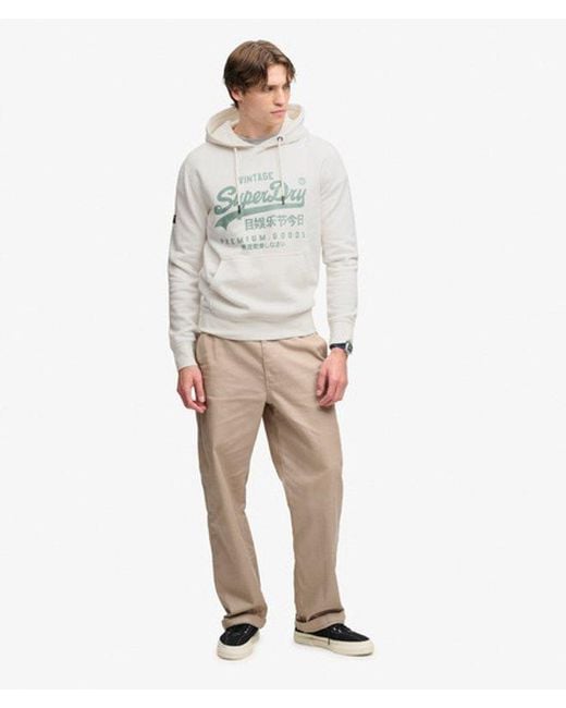 Superdry Gray & Co Vintage Logo Classic Hoodie for men