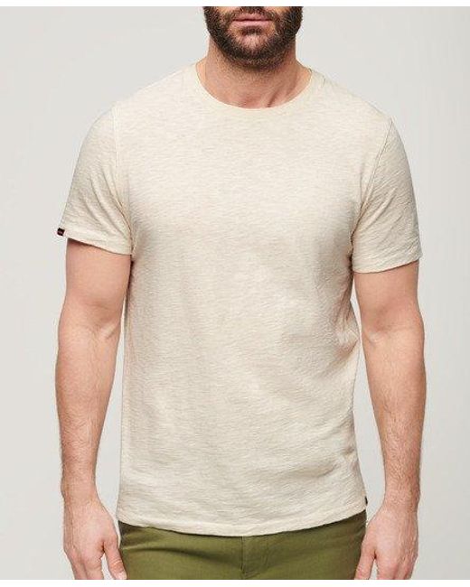 Superdry Natural Crew Neck Slub Short Sleeved T-shirt for men