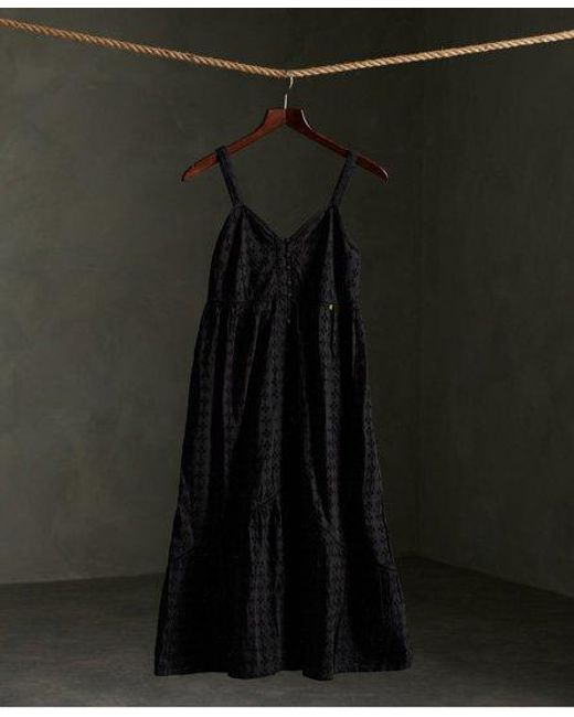 Superdry Black Daisy Midi Dress