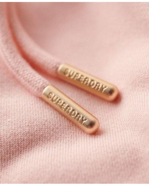 Superdry Essential joggingbroek Met Logo in het Pink