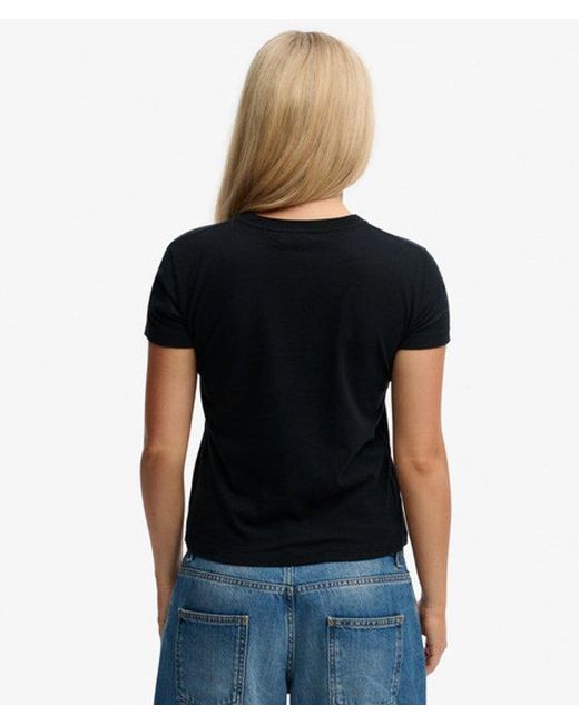 Superdry Black & Co Athletic Graphic Fitted T-shirt