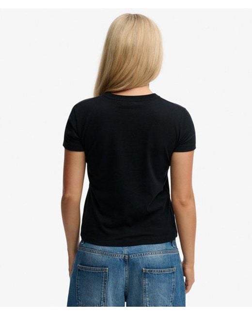Superdry Black & Co Athletic Graphic Fitted T-shirt