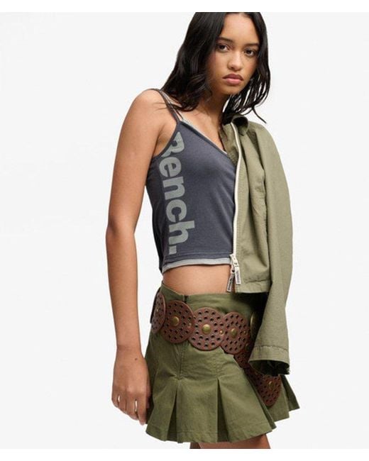 Superdry Black Bench X & Co Bench Fitted Cami Layer Vest