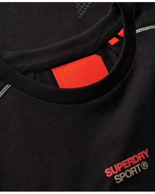 Superdry Sport Tech Logo T-shirt Met Losse Pasvorm in het Black voor heren