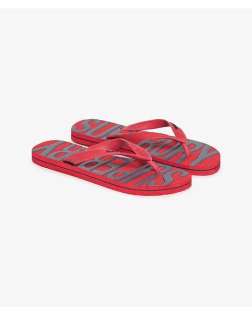 Superdry Red & Co Vintage Flip Flops for men
