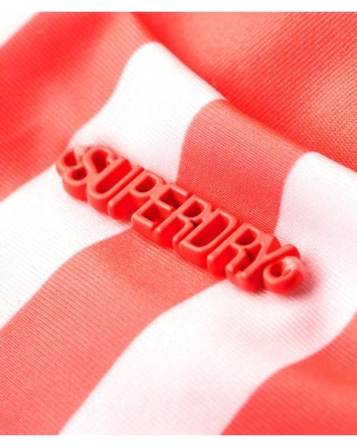 Bas de bikini espiègle rayé Superdry en coloris Pink