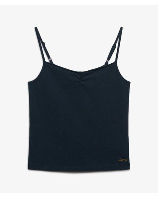Superdry Blue & Co Athletic Essentials Gathered Cami Top