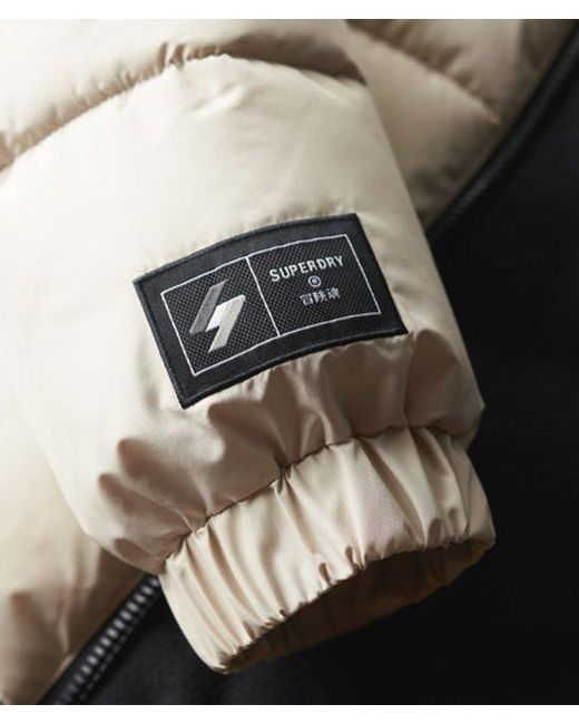 Superdry Natural & Co Hooded Sports Puffer Jacket for men