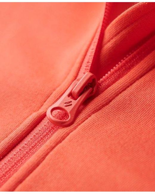 Superdry Red Sport Tech Relaxed Zip-hoodie