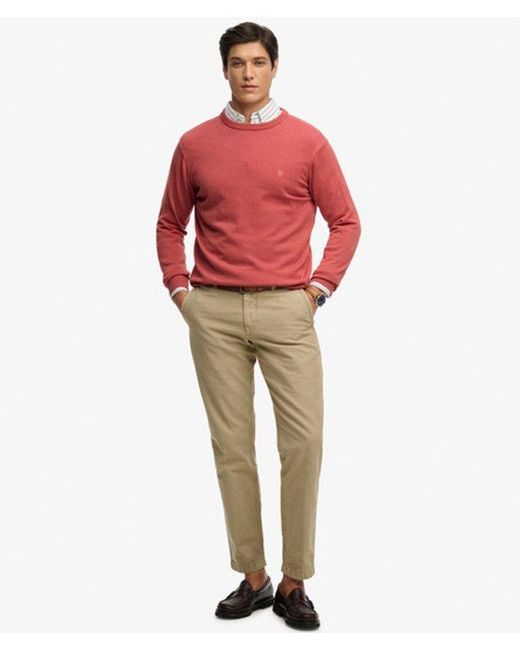 Superdry Red & Co Essentials Cotton Jumper for men
