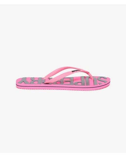 Superdry Pink & Co Vintage Flip Flops