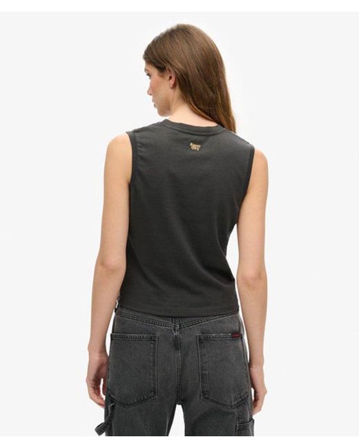 Superdry Blue & Co Sub Print Vest Top