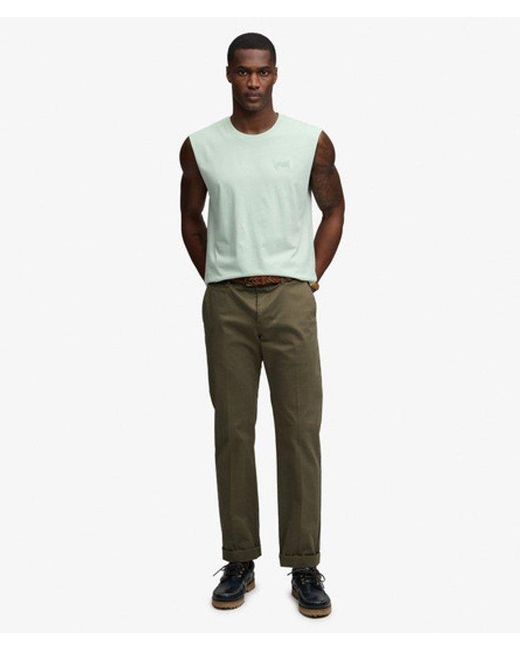 Superdry Green & Co Organic Cotton Essential Logo Tank Top for men