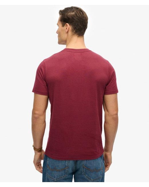 Superdry Flyers Script T-shirt in het Red voor heren