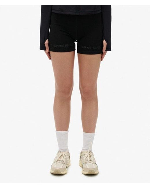 Superdry Black & Co Active Tech Cycle Shorts