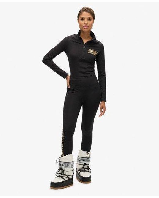 Superdry Black Sport Ski Base Layer leggings
