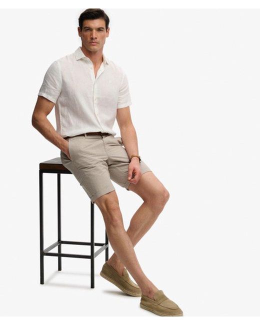 Superdry Natural & Co Premium Textured Chino Shorts for men