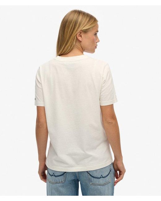 Superdry Red & Co Vintage Logo Fade T-shirt