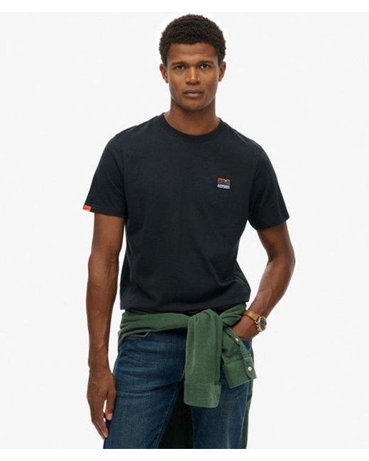 mens Core Logo Great Outdoors Chest T-Shirt in Black | UK