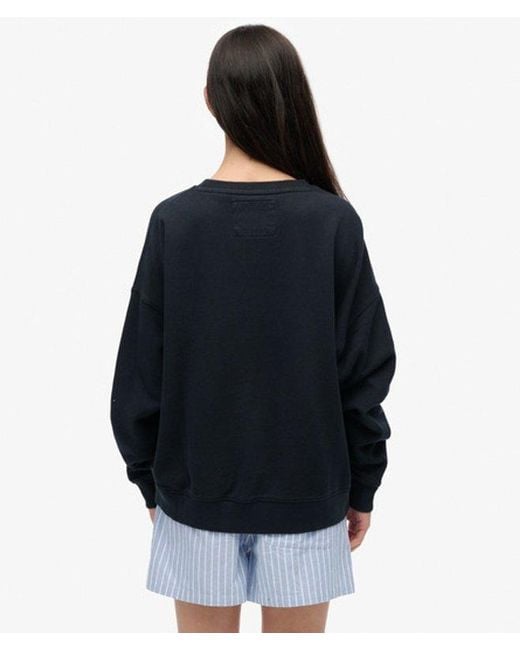 Superdry Blue & Co Athletic Essentials Relaxed Crew Sweatshirt