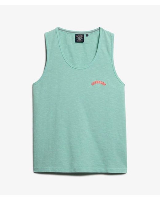Superdry Green & Co Essential Logo Garment Dye Vest Top