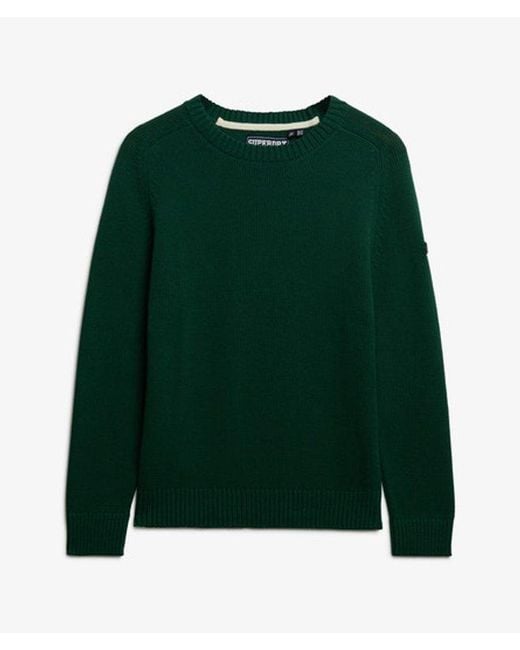 Superdry Green & Co Slouchy Knitted Crew Jumper