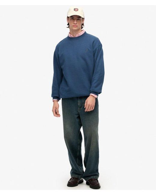Superdry Blue & Co Oversized Crew Sweatshirt for men