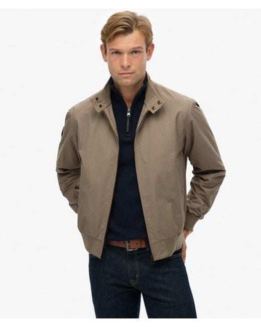 Superdry Brown & Co Classic Harrington Jacket for men