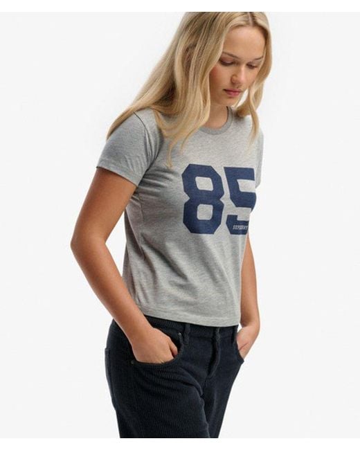Superdry Blue Athletic Essentials Varsity Number T-shirt