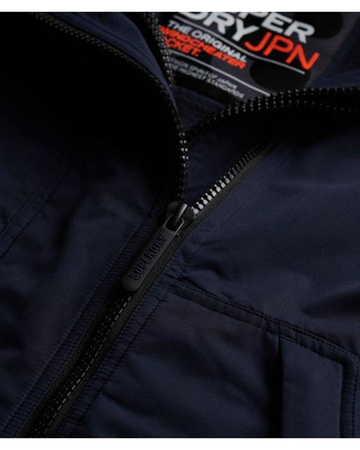 Superdry Blue & Co Hooded Microfibre Arctic Windcheater Jacket