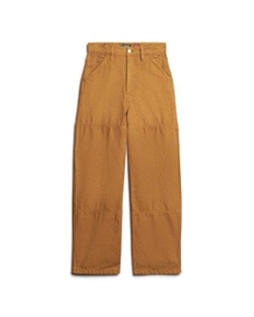 Superdry Natural Organic Cotton Vintage Wide Carpenter Pants