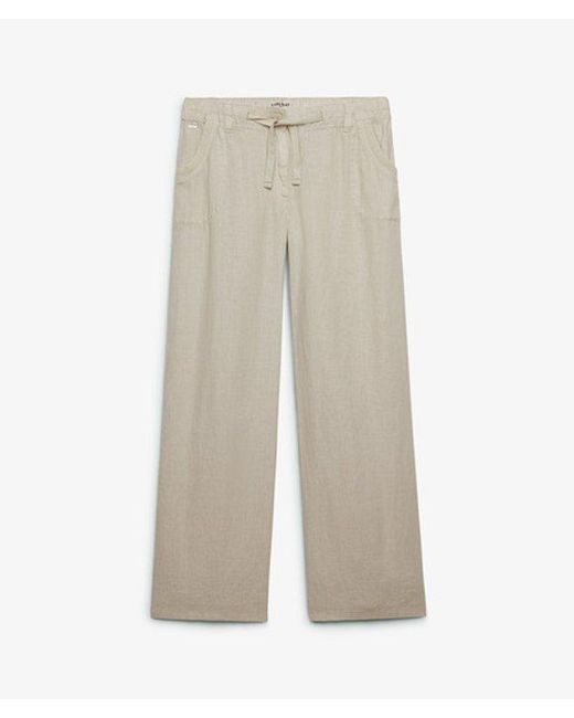 Superdry Natural & Co Linen Low Rise Pants