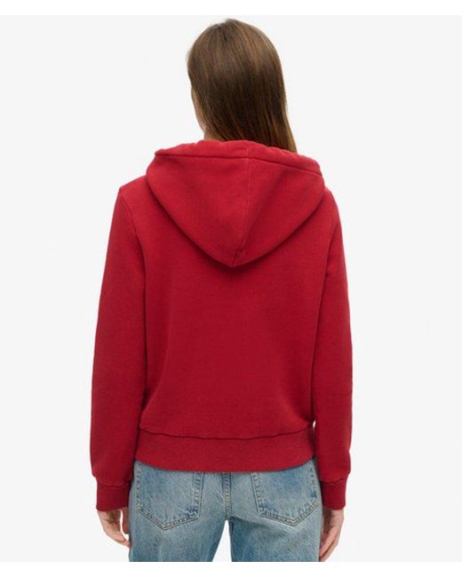 Superdry Red & Co Tattoo Script Graphic Hoodie