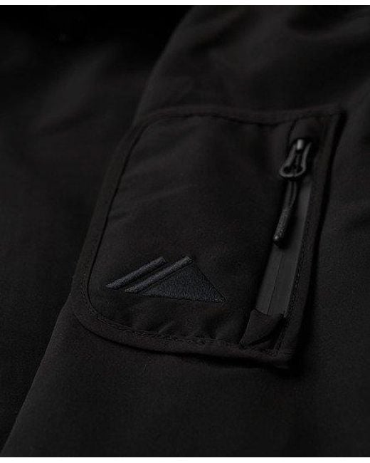 Superdry Black Ultimate Windbreaker Jacket for men