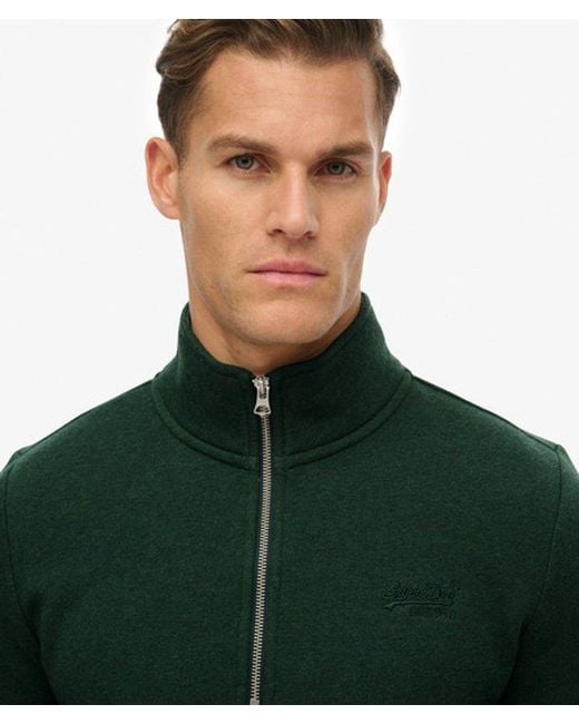 Homme Sweat À Demi-Zip Logo Vintage Brodé Taille Superdry pour homme en coloris Green