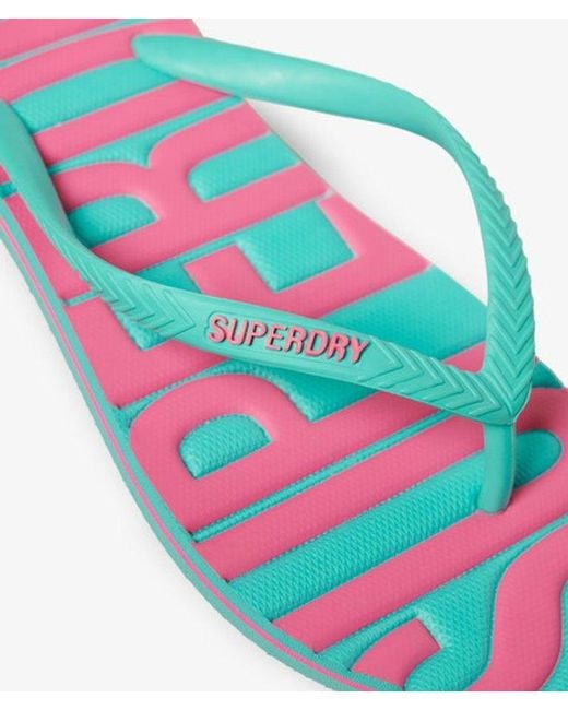 Superdry Blue & Co Vintage Flip Flops