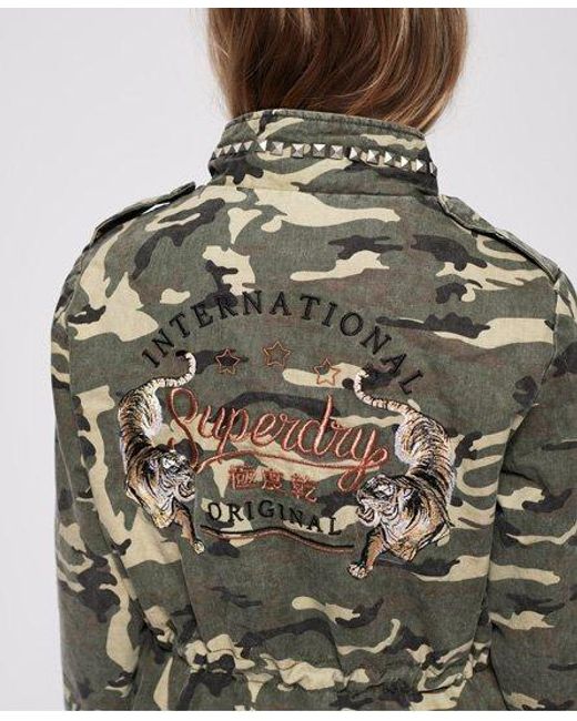 Superdry Brown Rookie Cascade Jacket Light Camo