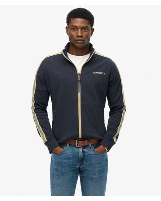 Superdry Blue Tech Cult Loose Track Top for men