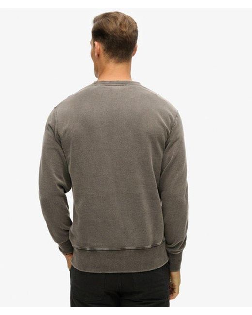 Superdry Gray & Co Mechanic Loose Fit Crew Sweatshirt for men
