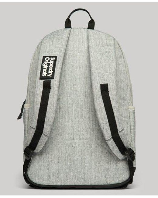 Superdry Gray Original Montana Backpack Light Grey Size: 1size