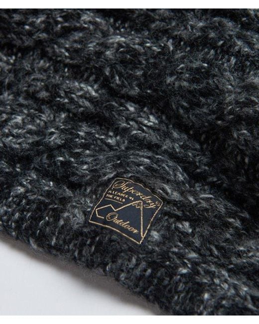 Superdry Brown & Co Tweed Cable Snood