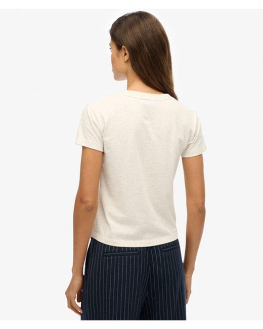Superdry Blue & Co Essential Logo Fitted T-shirt