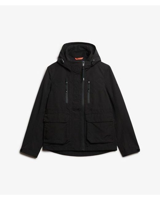 Superdry Black Hooded Ultimate Tech Windbreaker