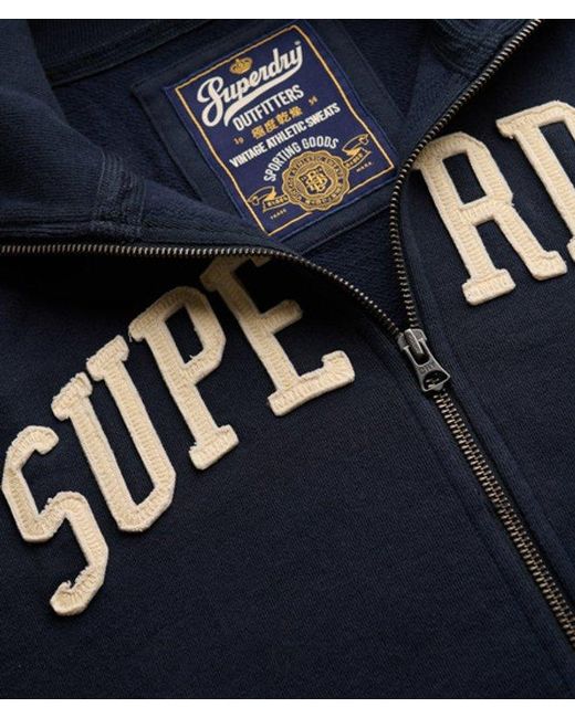Superdry Blue & Co Vintage Athletic Track Jacket for men