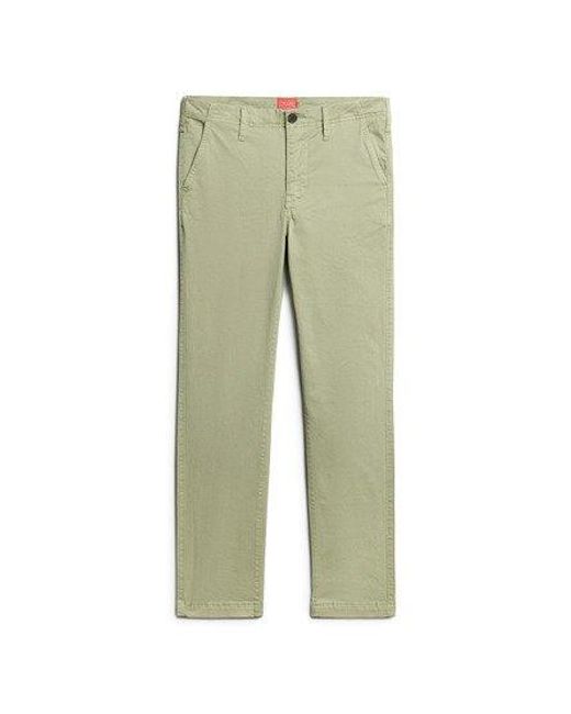 Pantalon chino à taille mi-haute Superdry en coloris Green