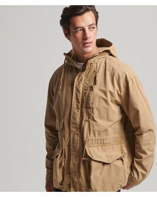 Superdry Brown & Co Hooded Deck Jacket for men