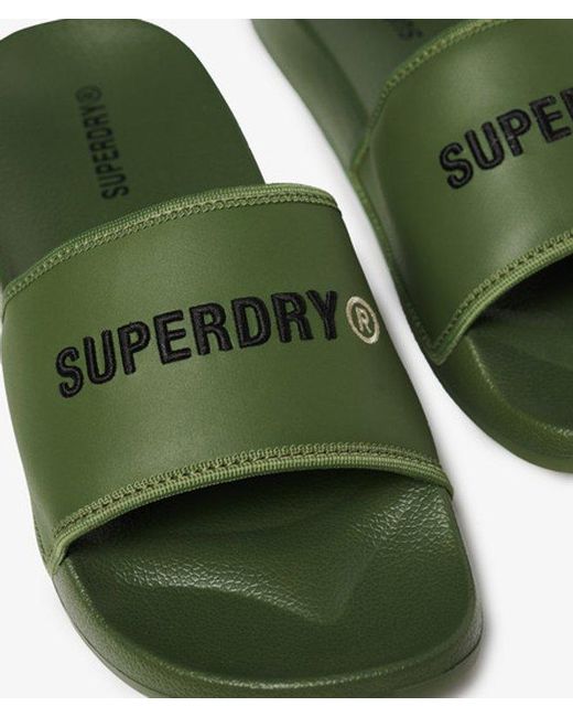 Superdry Green & Co Tarp Core Sliders for men