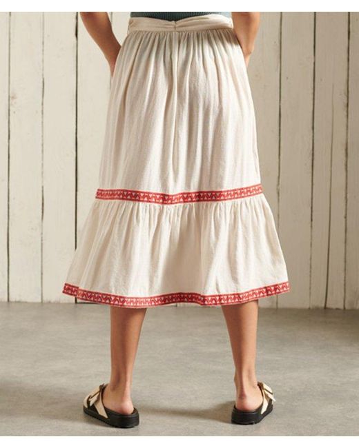 Superdry Natural & Co Midi Skirt
